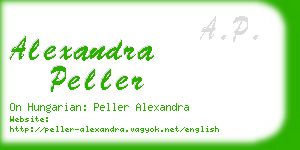 alexandra peller business card